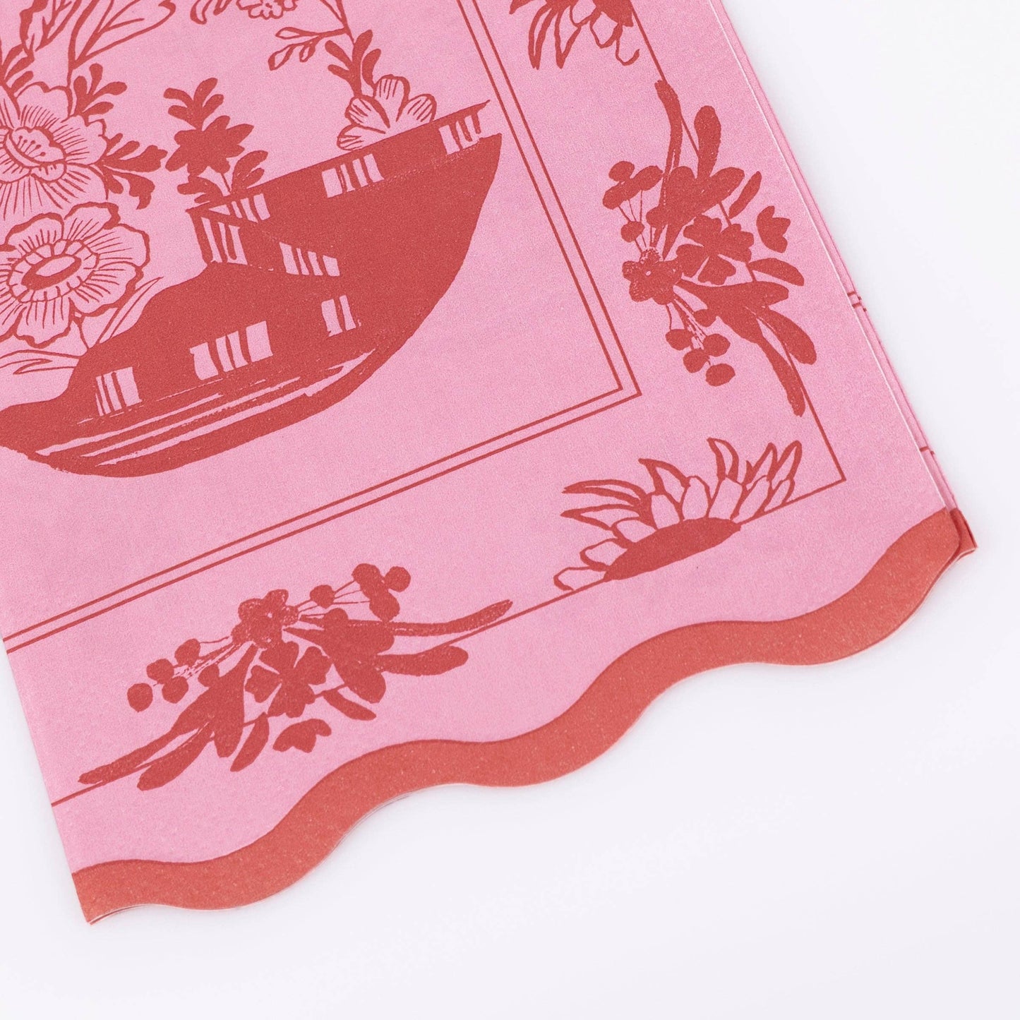 Meri Meri Pink Vintage Botanical Guest Towels