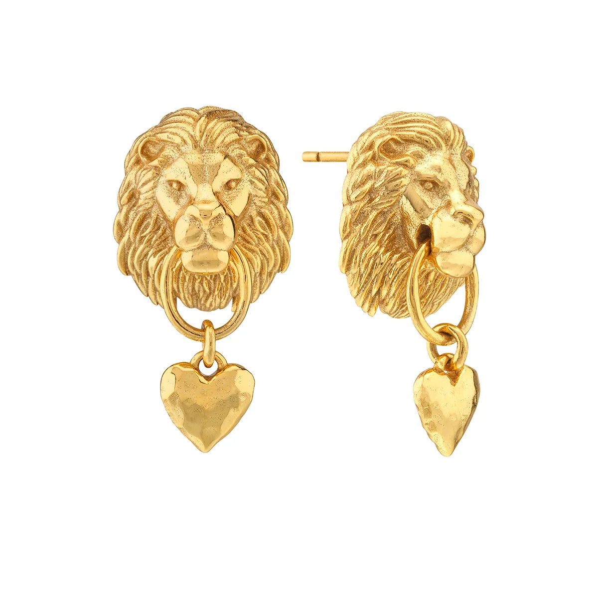 Capucine De Wulf Lionheart Post Earrings - Gold