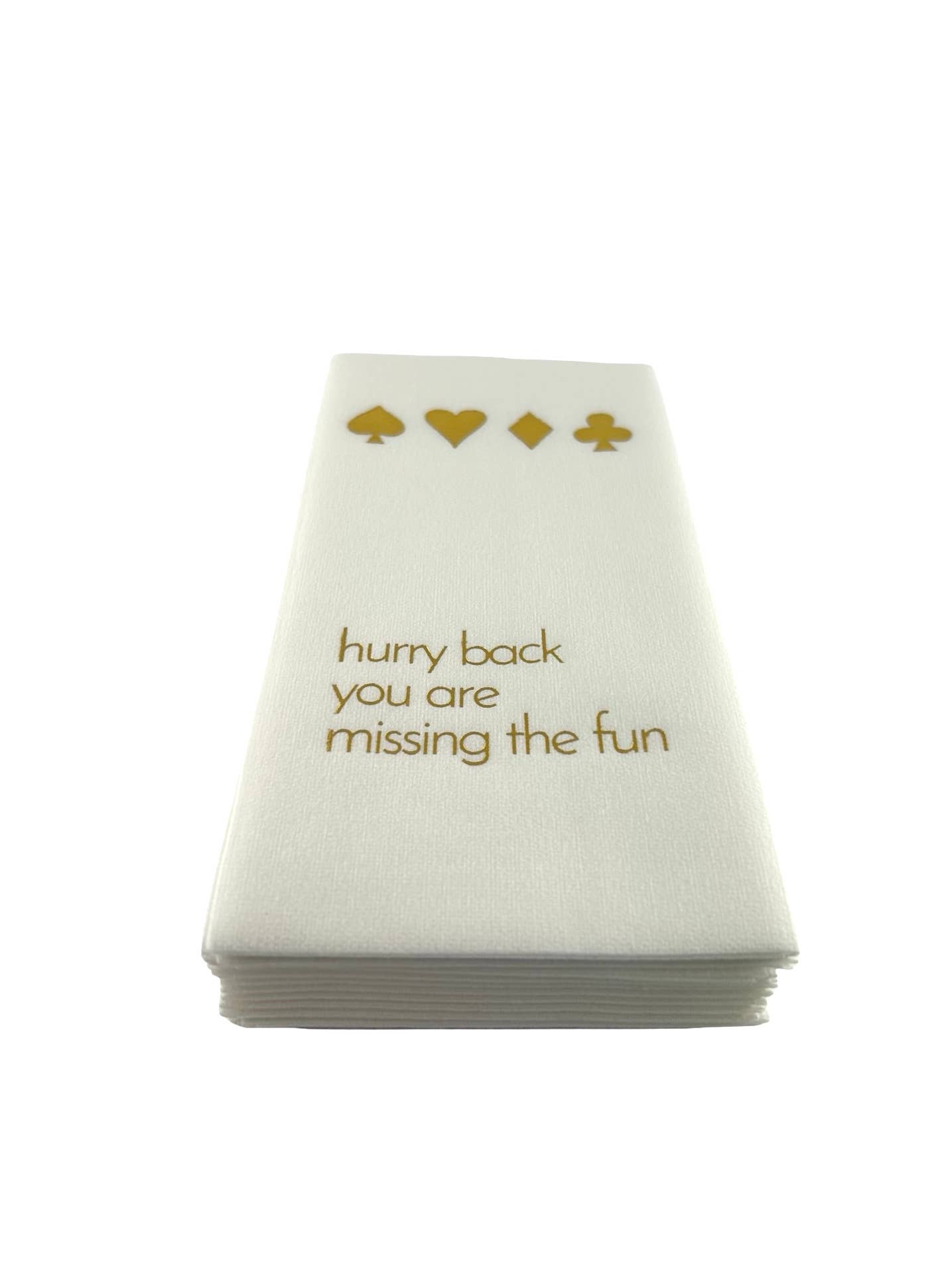 Maven Home Guest Towel Napkins, Hurry Back Card Game