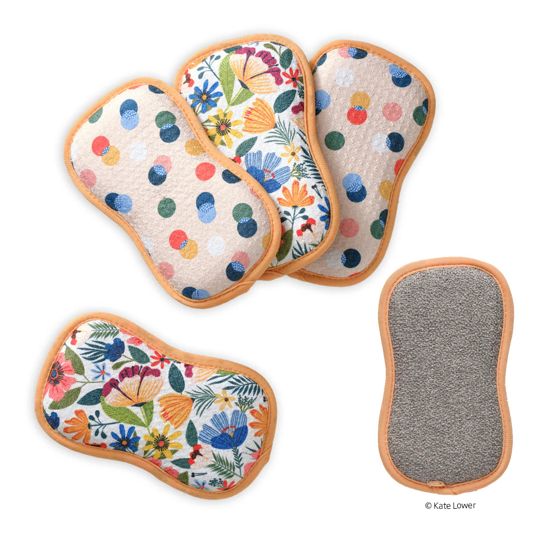 WerkShoppe Field Of Flowers Scrubbie Set