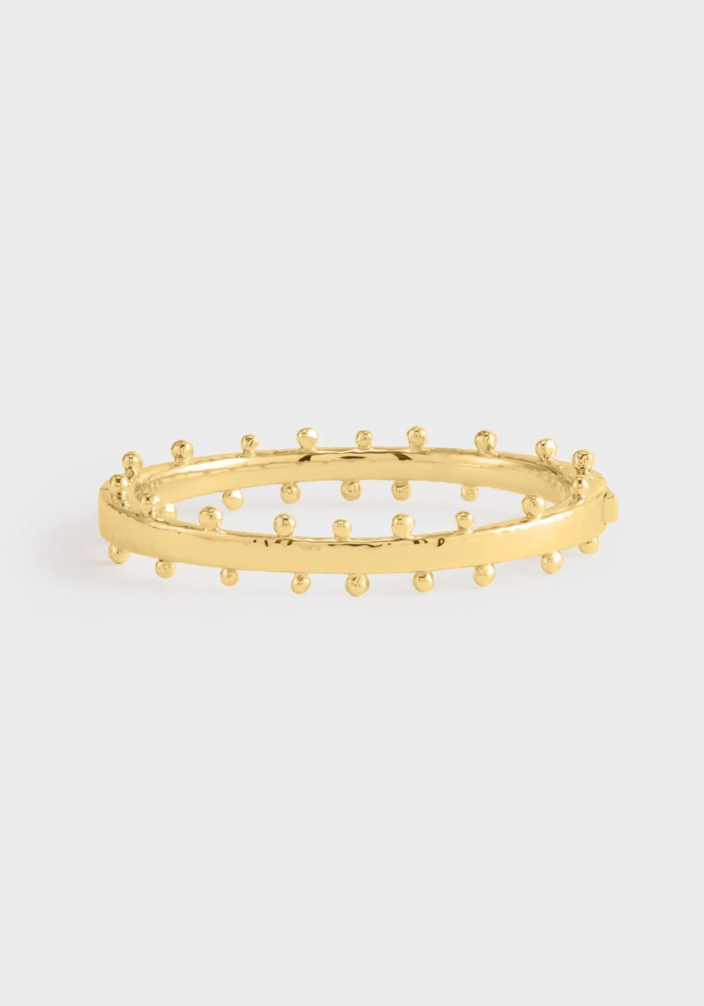Milos Gold Hinged Bangle