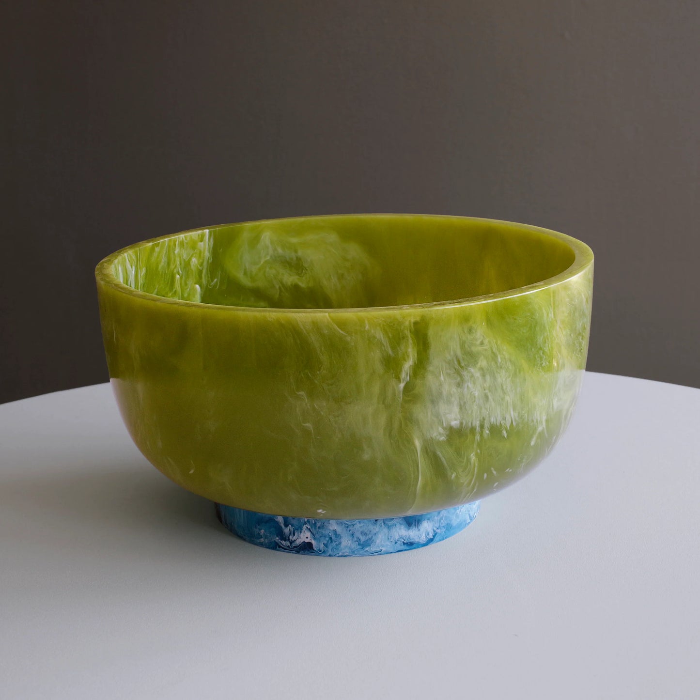 Beatriz Ball RESIN Rio Large Bowl with Base (Green and Blue)