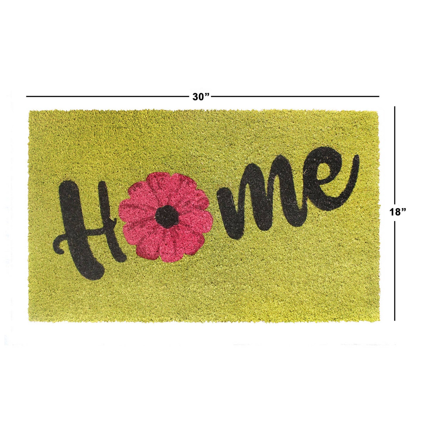 Home Pink Flower Doormat: 18"x30"