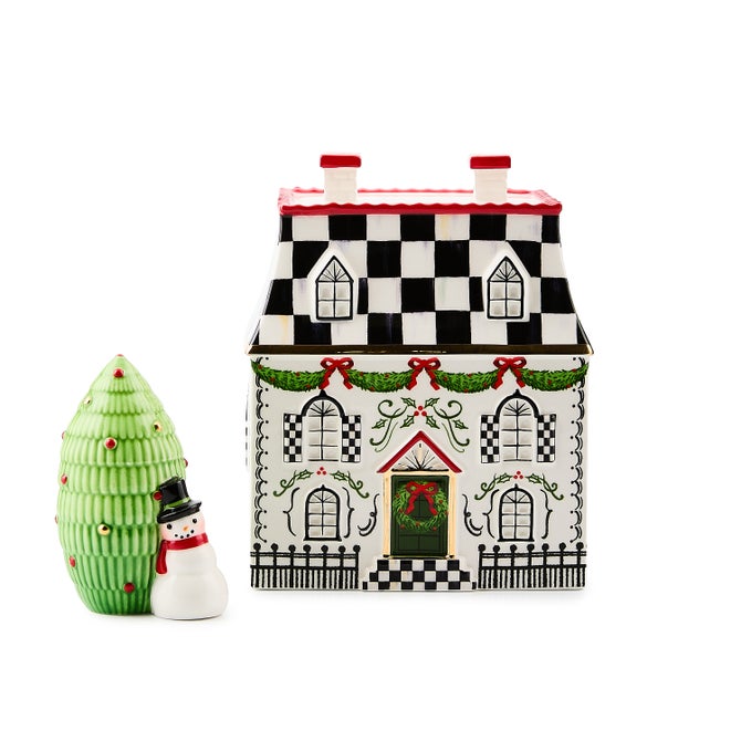 Holly Village Illuminated Ceramic Villa