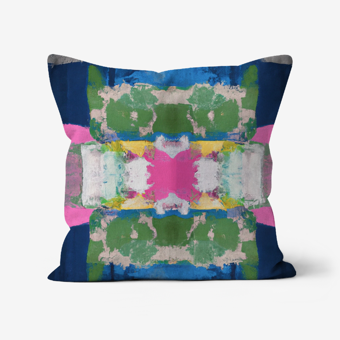 Stella Blue Decorative Abstract Modern Art Throw Pillow: 18x18 / Wihout Insert