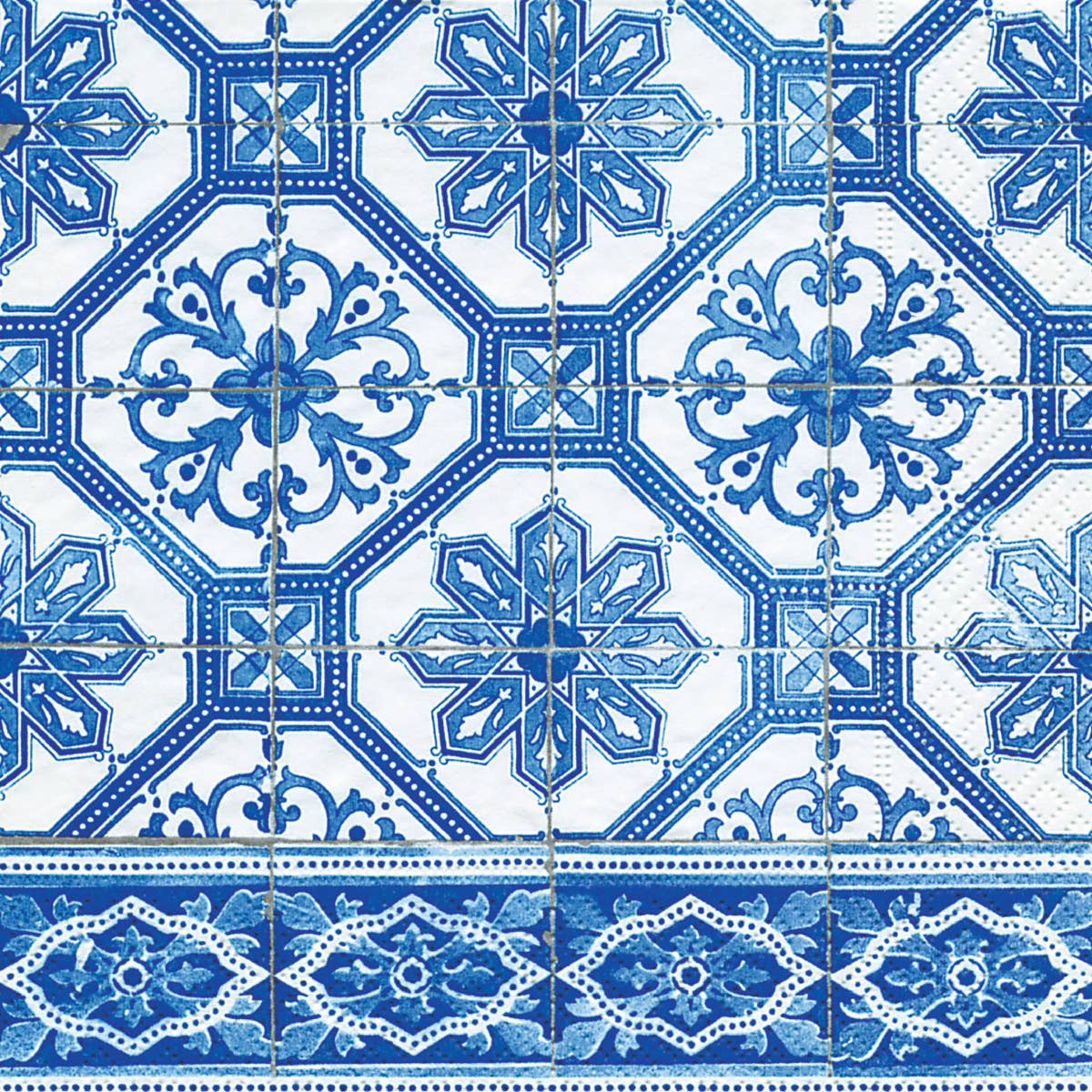 Paper Cocktail Napkins Pack of 20 Moroccan Tiles