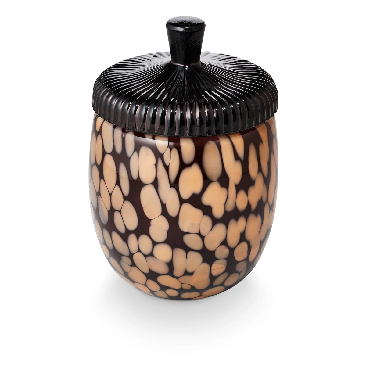 Illume Woodfire Glass Acorn Candle