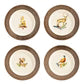 Forest Walk Side/Cocktail Plate Assorted Set/4
