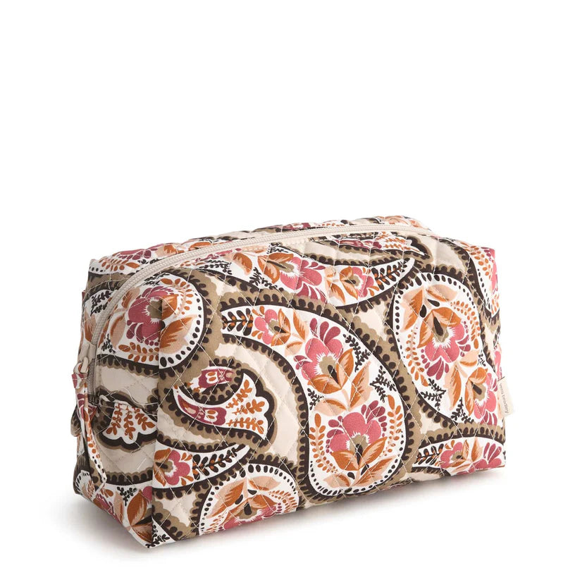 Large Cosmetic Bag - Blooming Paisley