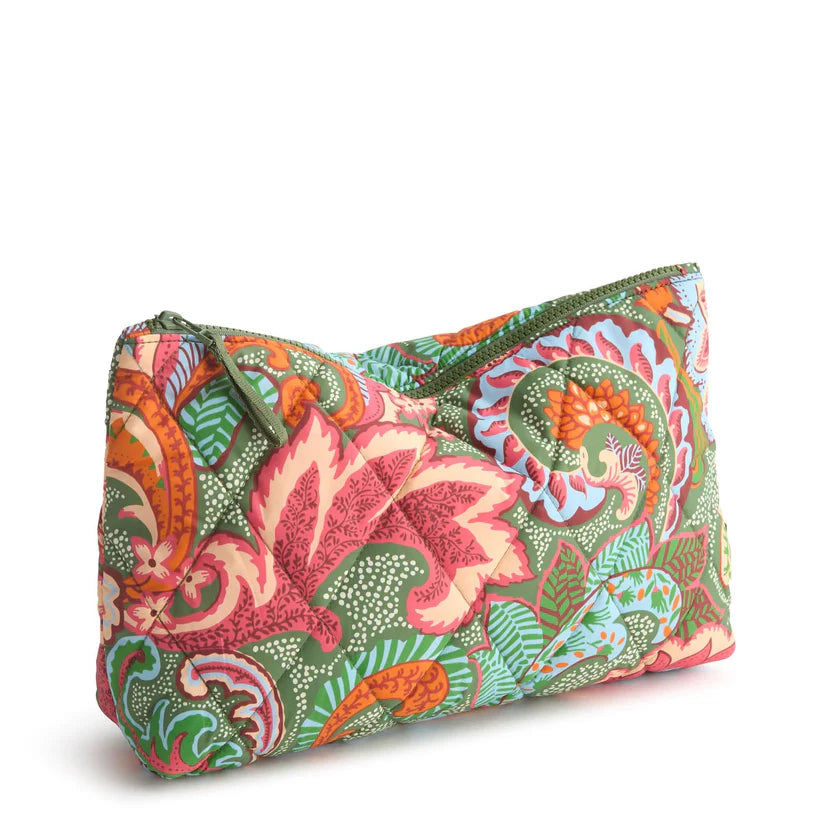 Large Pouch - Leaf Me Not Paisley