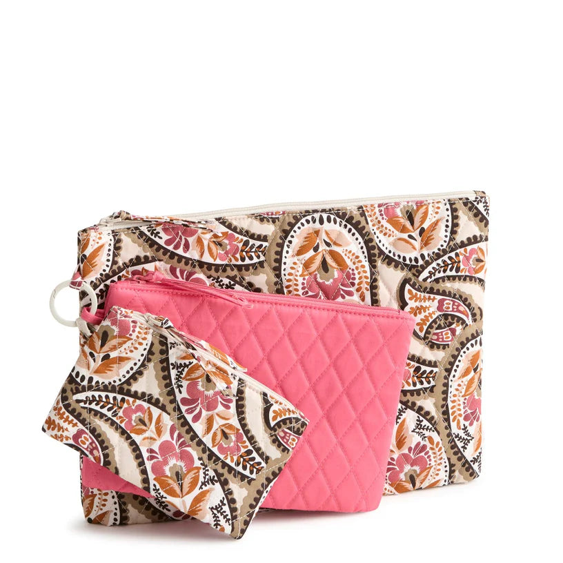 3 Pouch Organizer - Blooming Paisley