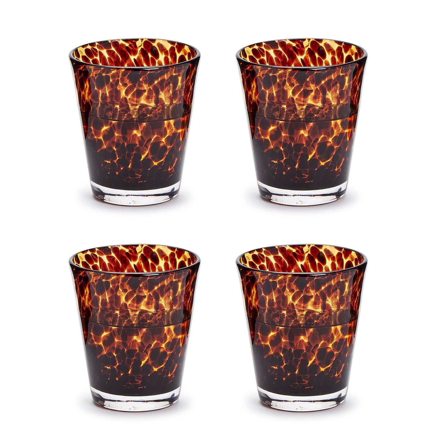 Tortoise Double Old Fashion - Set/4