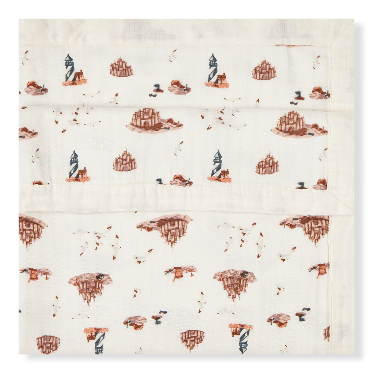 Sandcastle Big Lovey Three-Layer Muslin Blanket