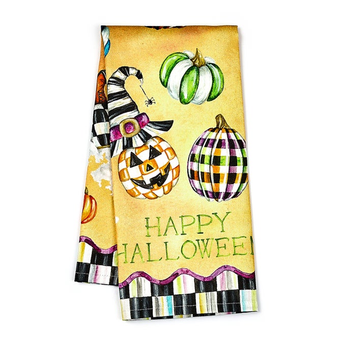 MacKenzie Childs Happy Halloween Dish Towel