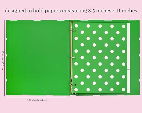 Kate Spade New York Three Ring Binder - Joy Dot