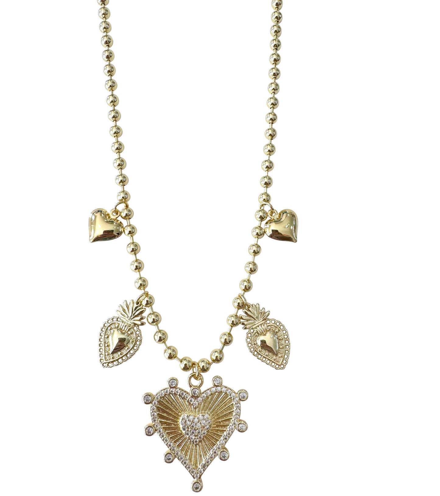 Cali Heart Charm Necklace