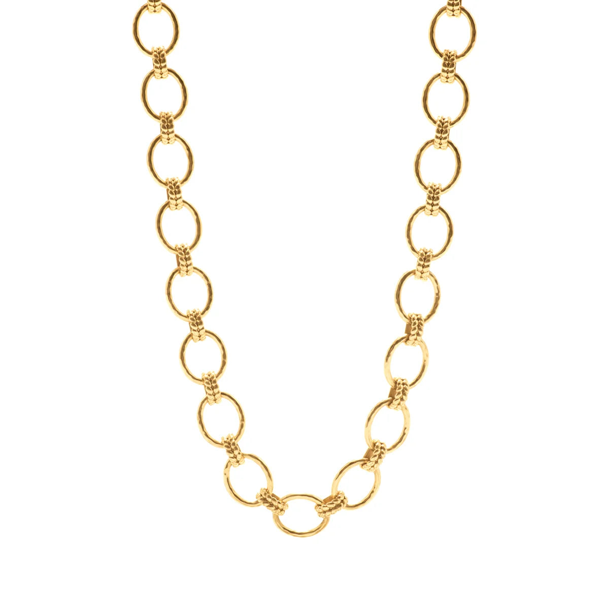 Capucine De Wulf Cleopatra Grande Link Necklace, 16"+2'' - Gold