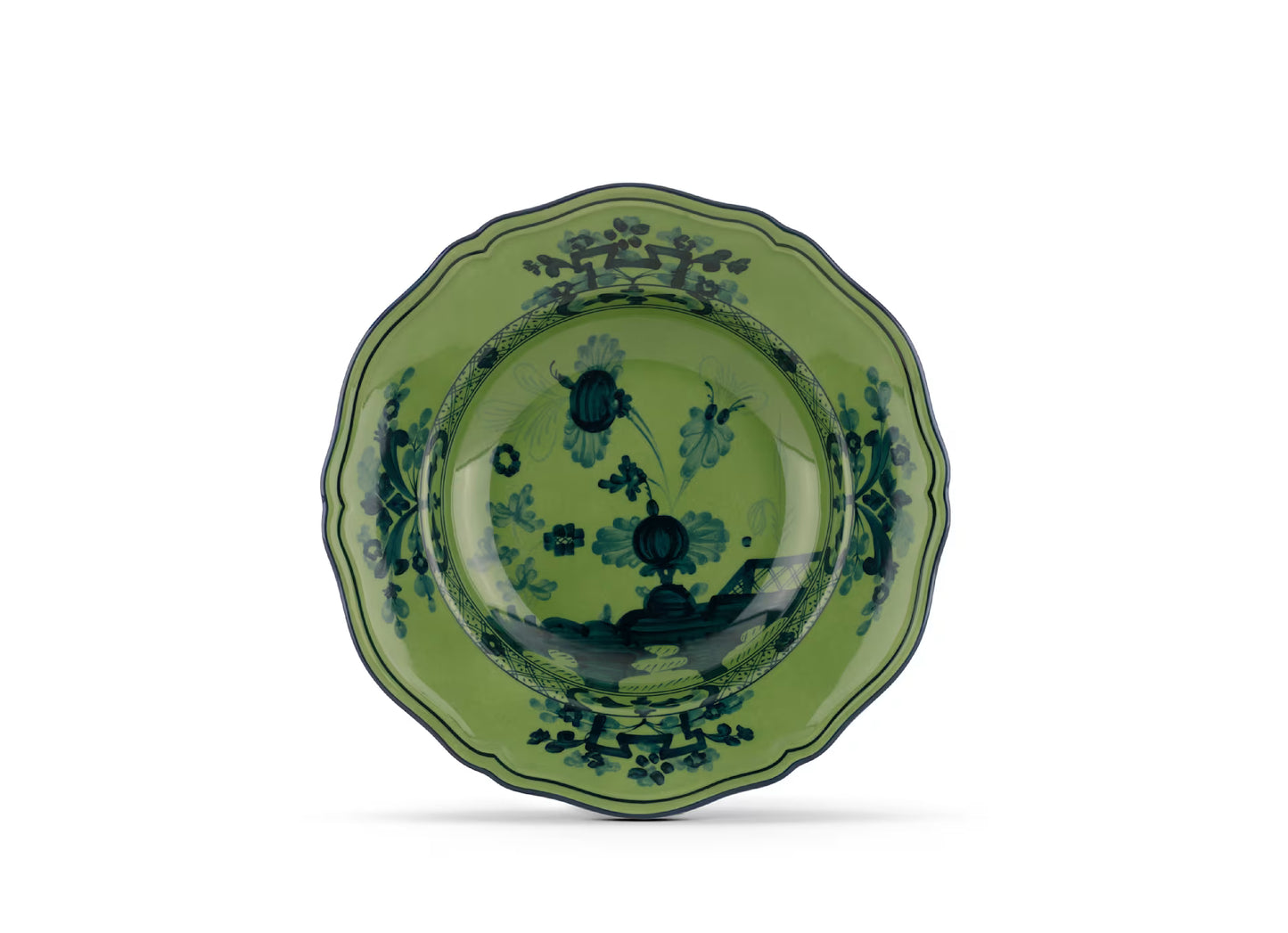 Ginori Oriente Italiano Soup Plate - Malachite