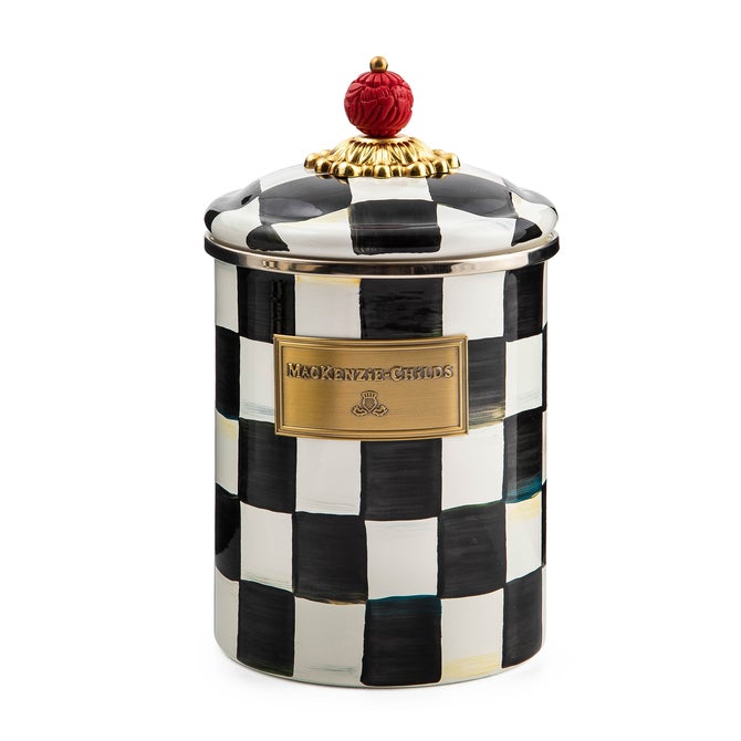 MacKenzie-Childs Courtly Check Medium Canister