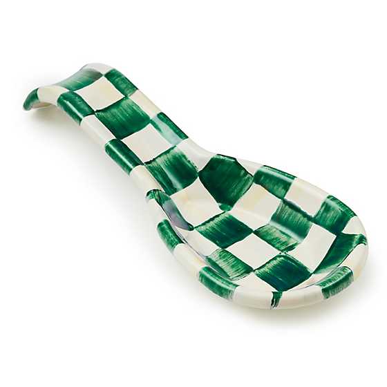 Emerald Check Spoon Rest