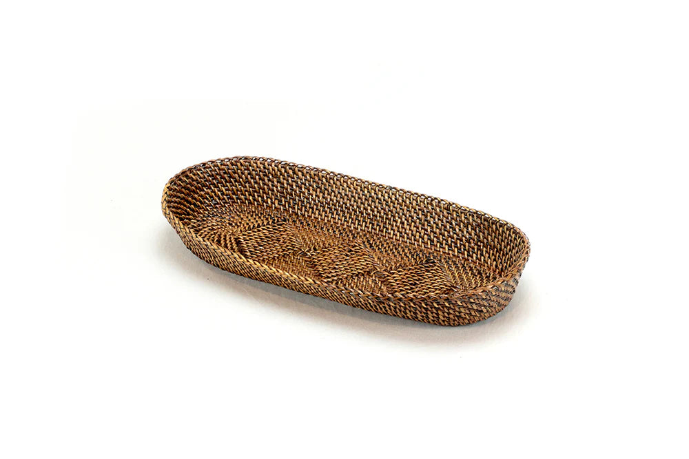 Calaisio Oval Bread Basket with Caterpillar, Medium