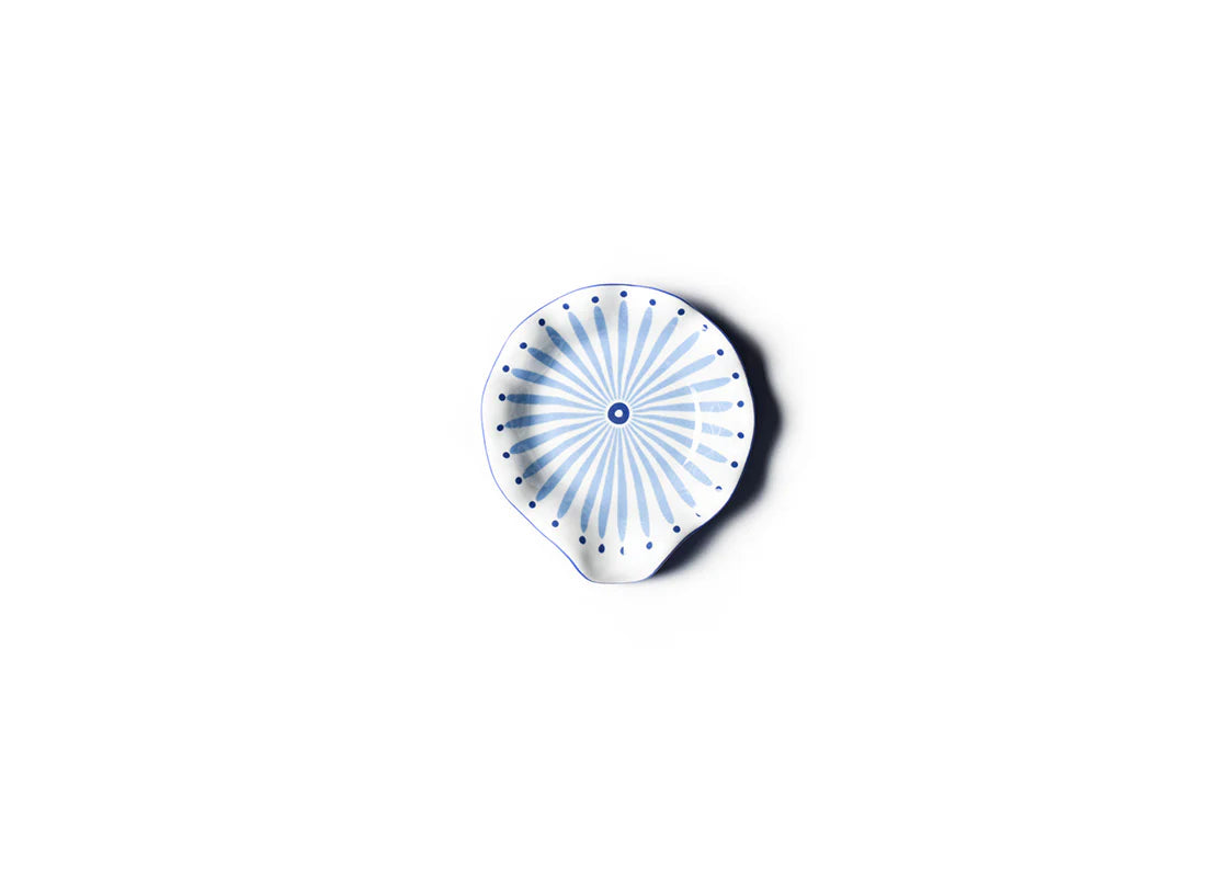 Coton Colors Iris Blue Burst Ruffle Spoon Rest