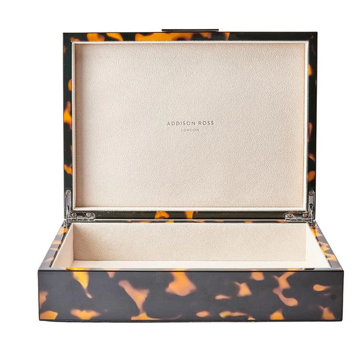 Tortoiseshell Box with Silver - Large