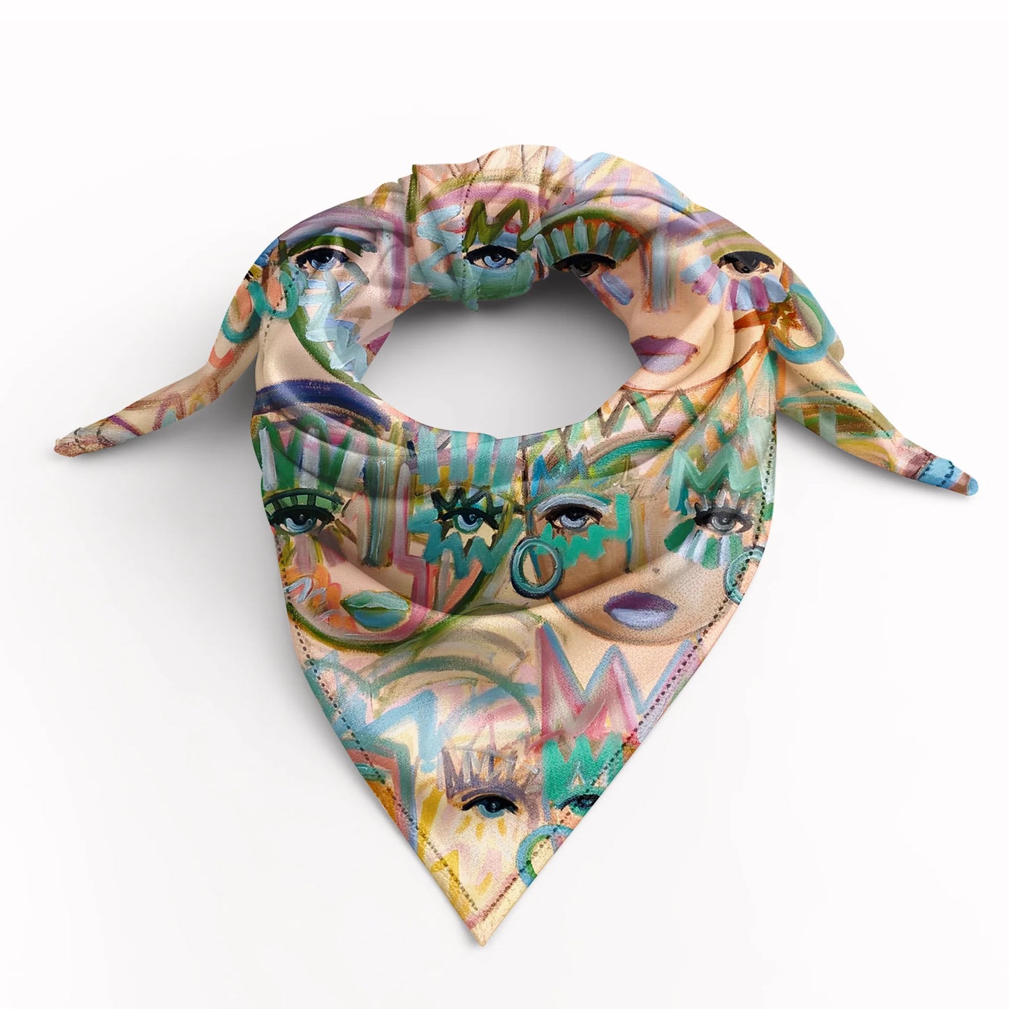 Windy O'Connor Beauty Of Us All Large Silk Scarf