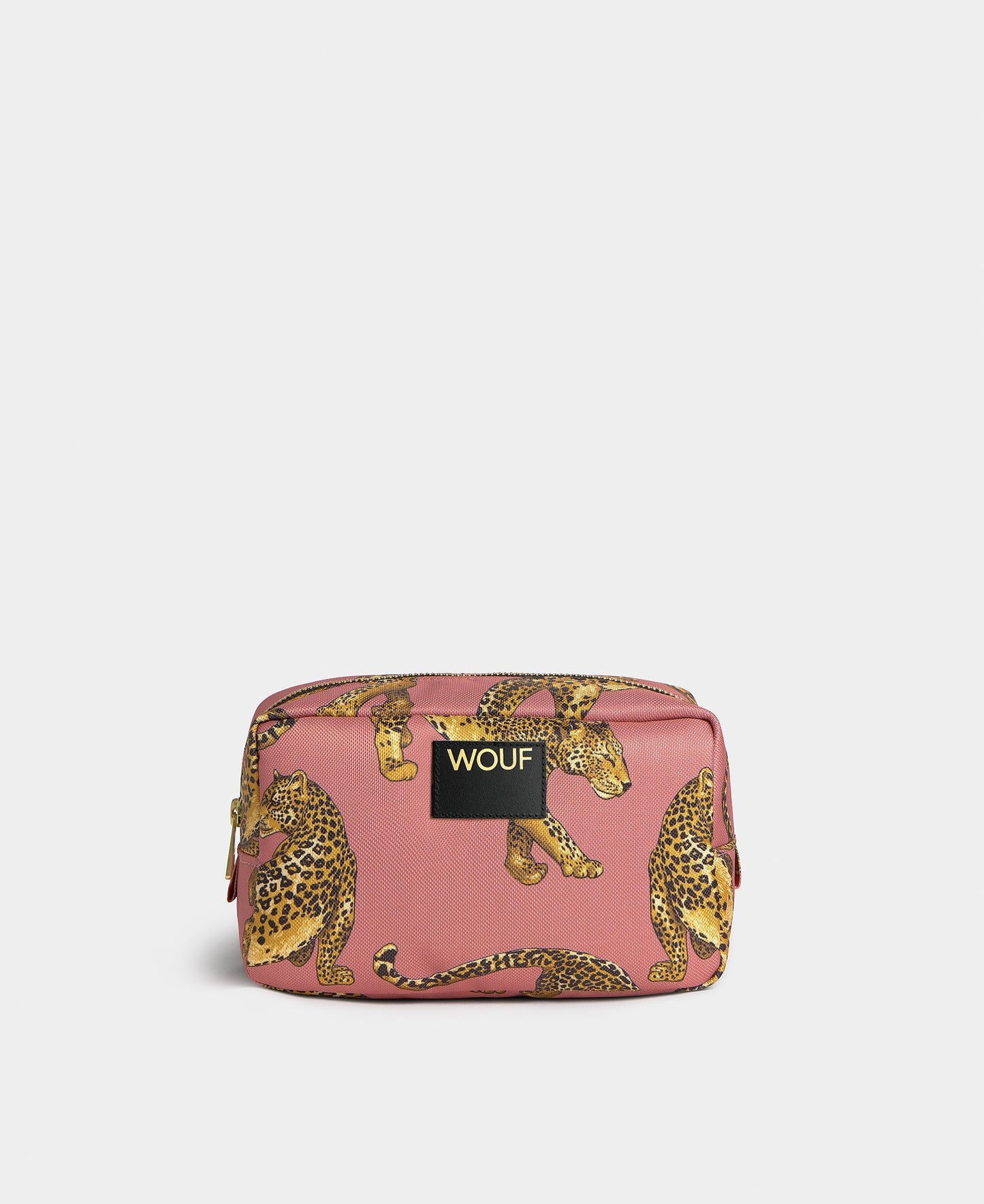 Wouf Blush Leopard Toiletry Bag