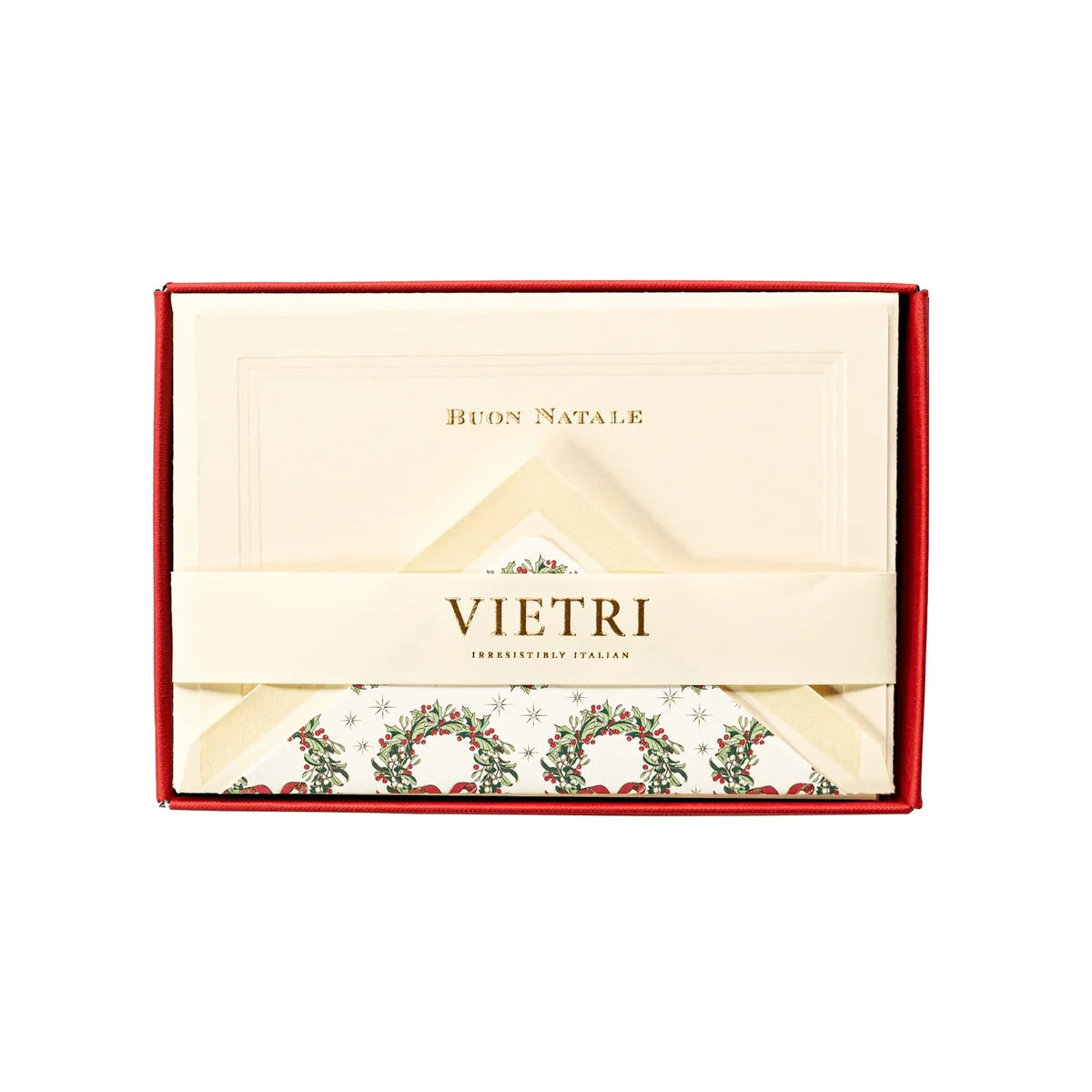Vietri Carta Italiana Buon Natale Notecard Set (Pack of 10)