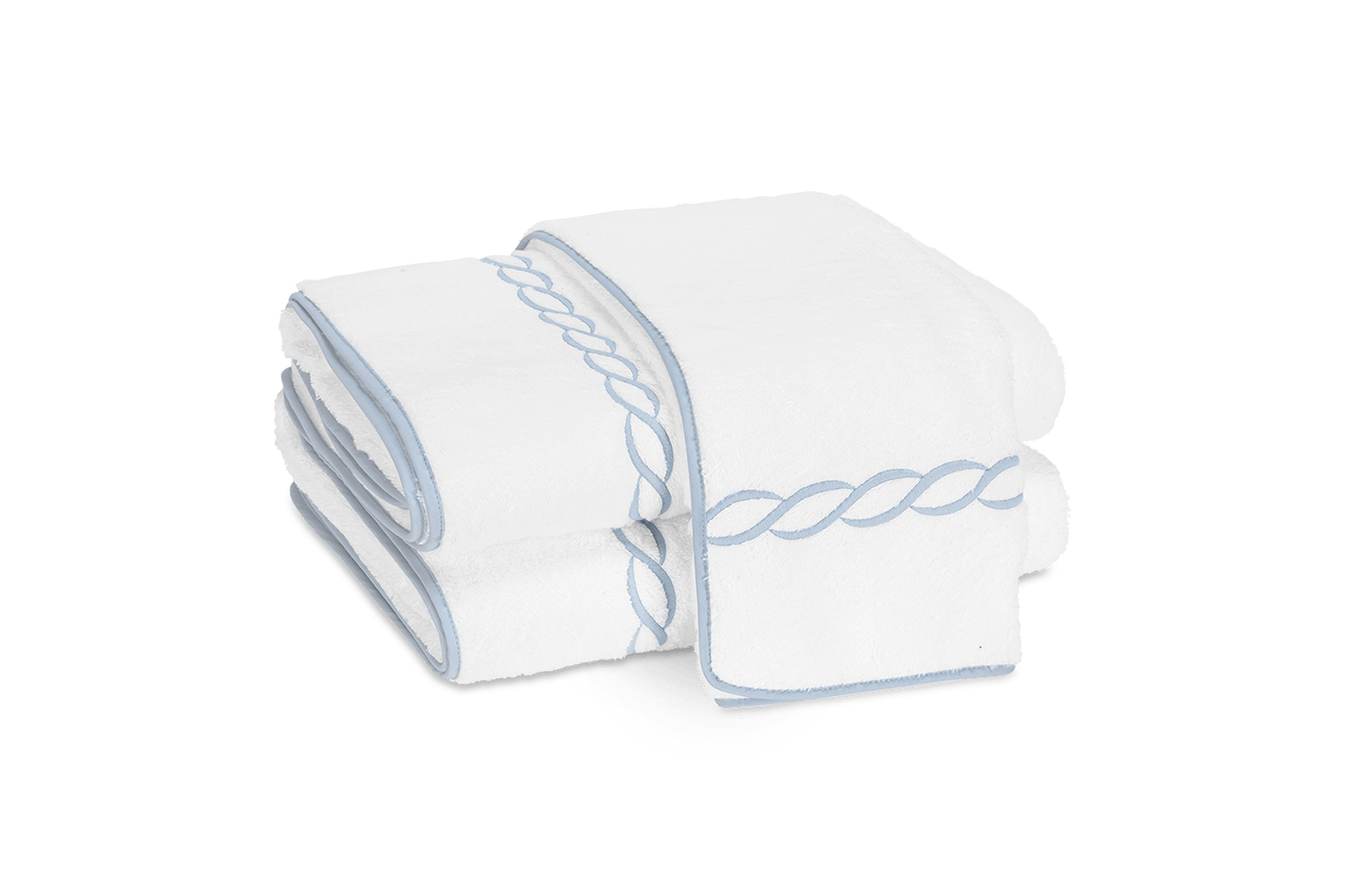 Classic Chain Guest Towel (Blue) - Set of 2