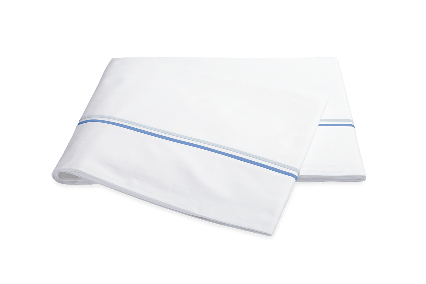 Matouk King Essex Flat Sheet - Azure