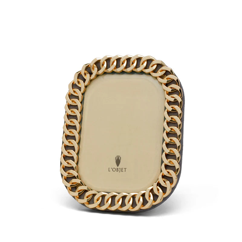 L'Objet Cuban Link Gold Frame - 5x7