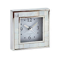 Addison Ross Mother of Pearl Shell & Silver Square Alarm Clock