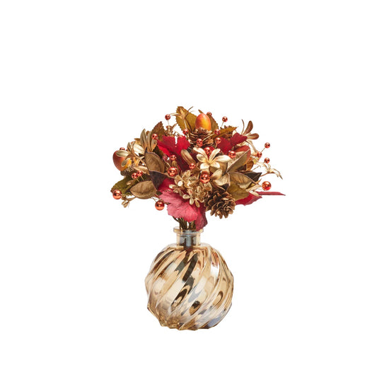 Harvest Floral Bouquet - 9 inches