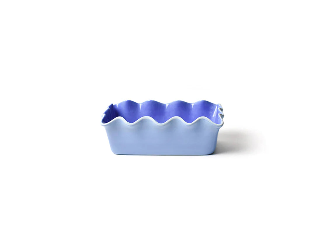 Coton Colors Iris Blue Ruffle Loaf Pan