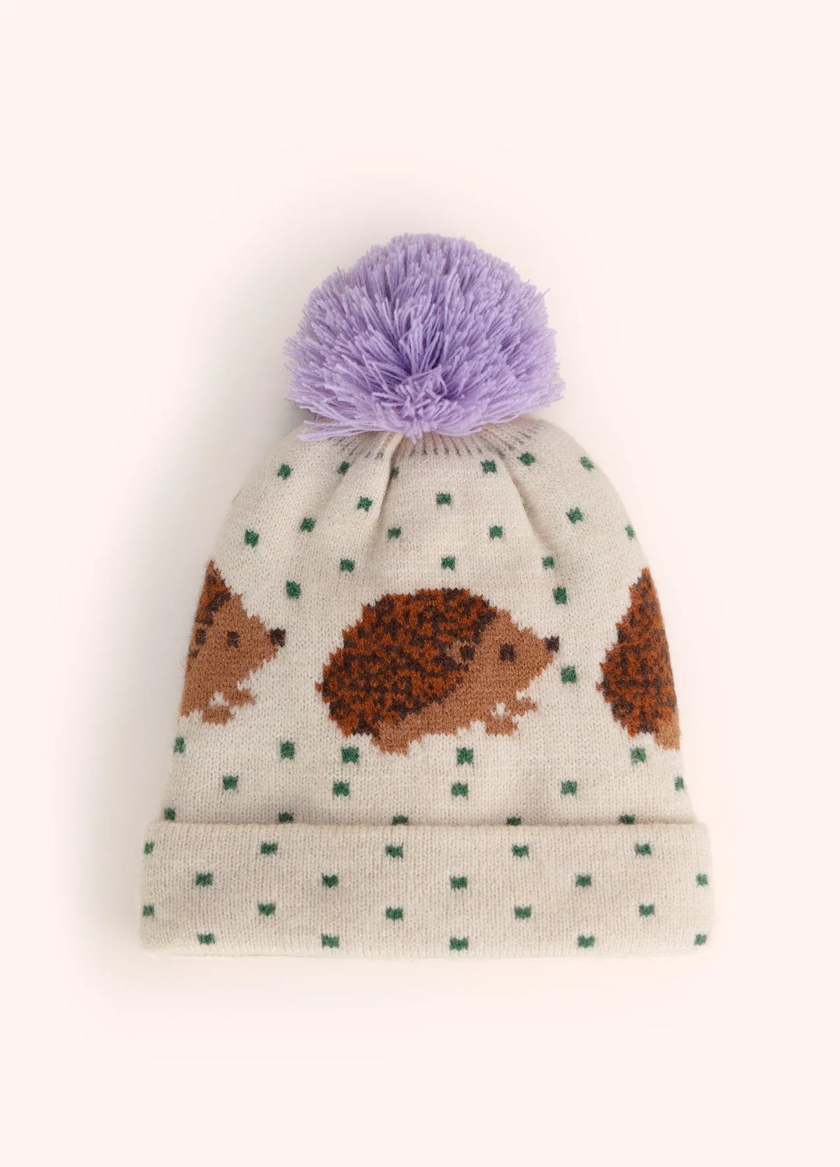 Powder Designs Kid's Hedgehog Hat, Cream