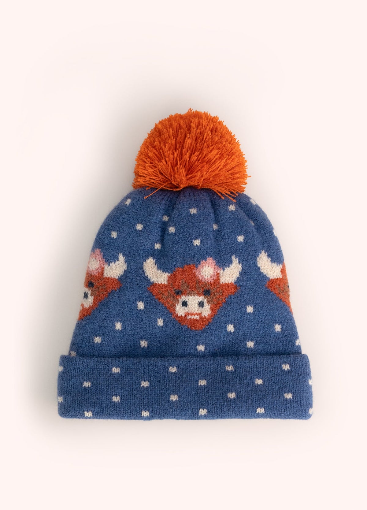 Powder Designs Kids Highland Cow Hat, Navy