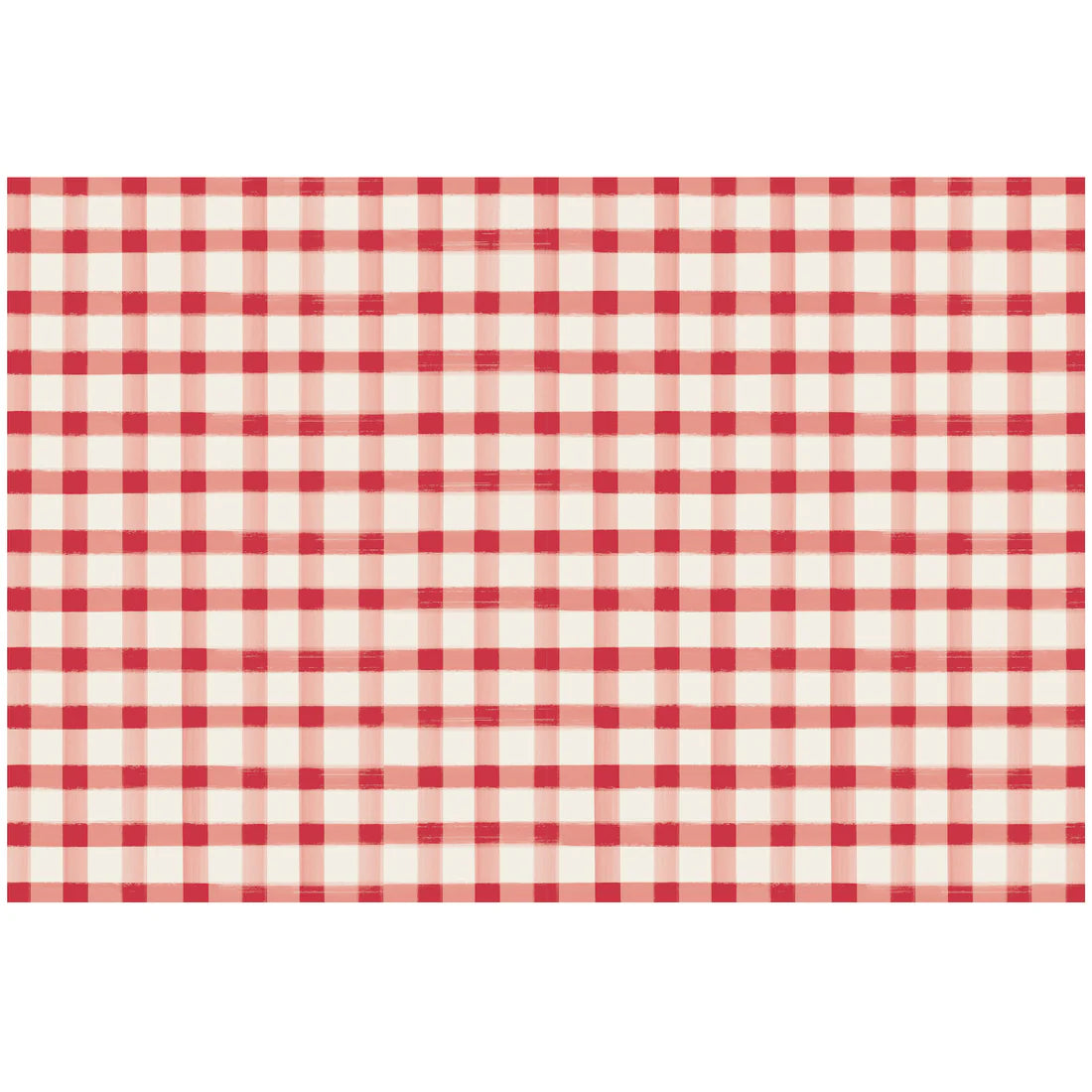 Hester & Cook Red Painted Check Placemat