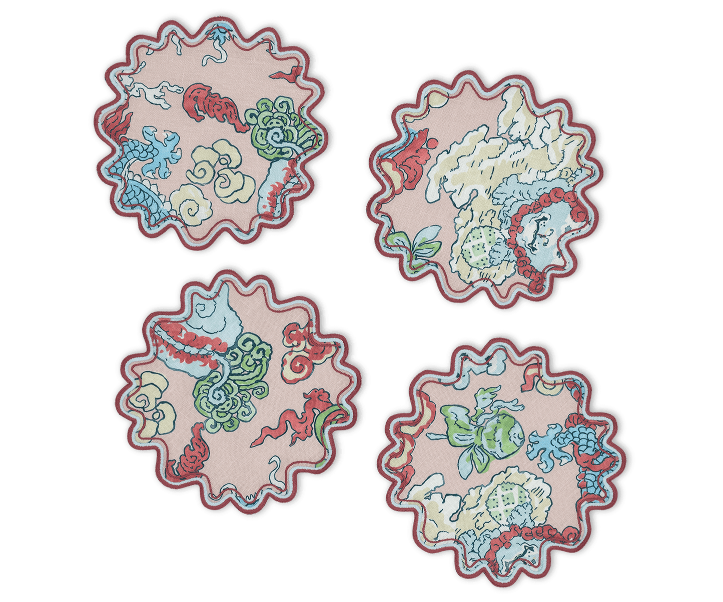 Paradise Magic Mountain Cocktail Napkin - set of 4