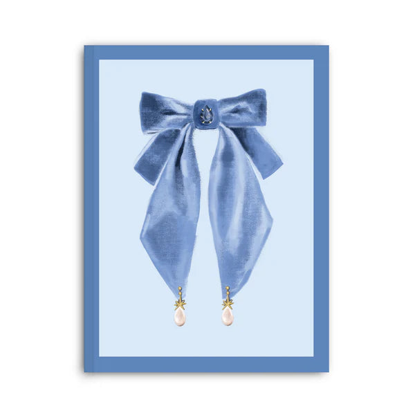 Good JuJu Ink Parisian Blue Antique Bows Softcover Notebook