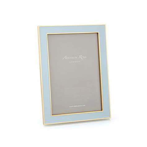 Powder Blue Enamel Frame - 5x7