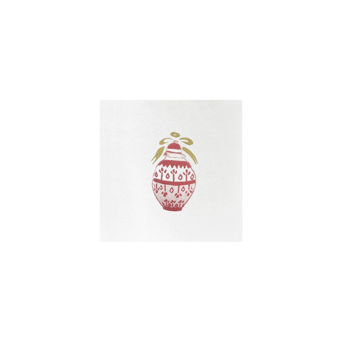 Vietri Papersoft Napkins Dot Cocktail Napkins - Red Ginger Jar