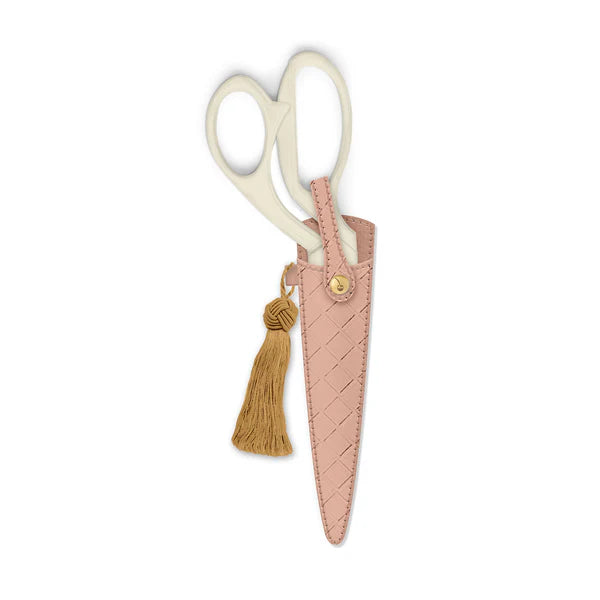Good JuJu Ink Ivory and Gold Heirloom Scissors - Petunia Pink Case