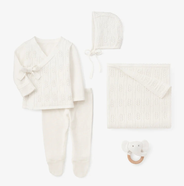 White Baby Layette Gift Set - 0-3 month
