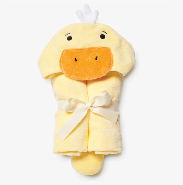 Elegant Baby Yellow Ducky Bath Wrap
