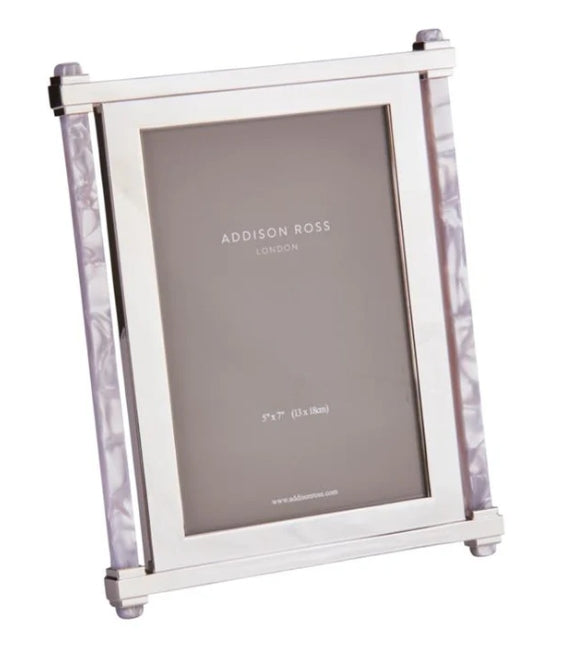 Addison Ross Pearl & Silver Acrylic Photo Frame - 5x7