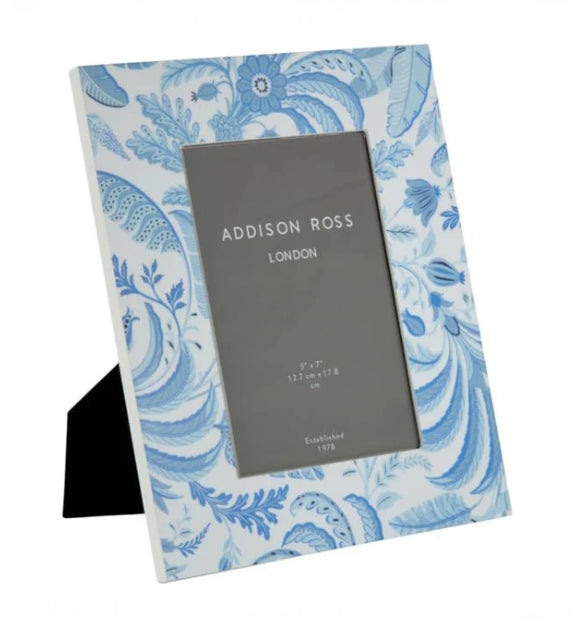 Addison Ross Palm Beach Blue Lacquer Photo Frame - 5x7