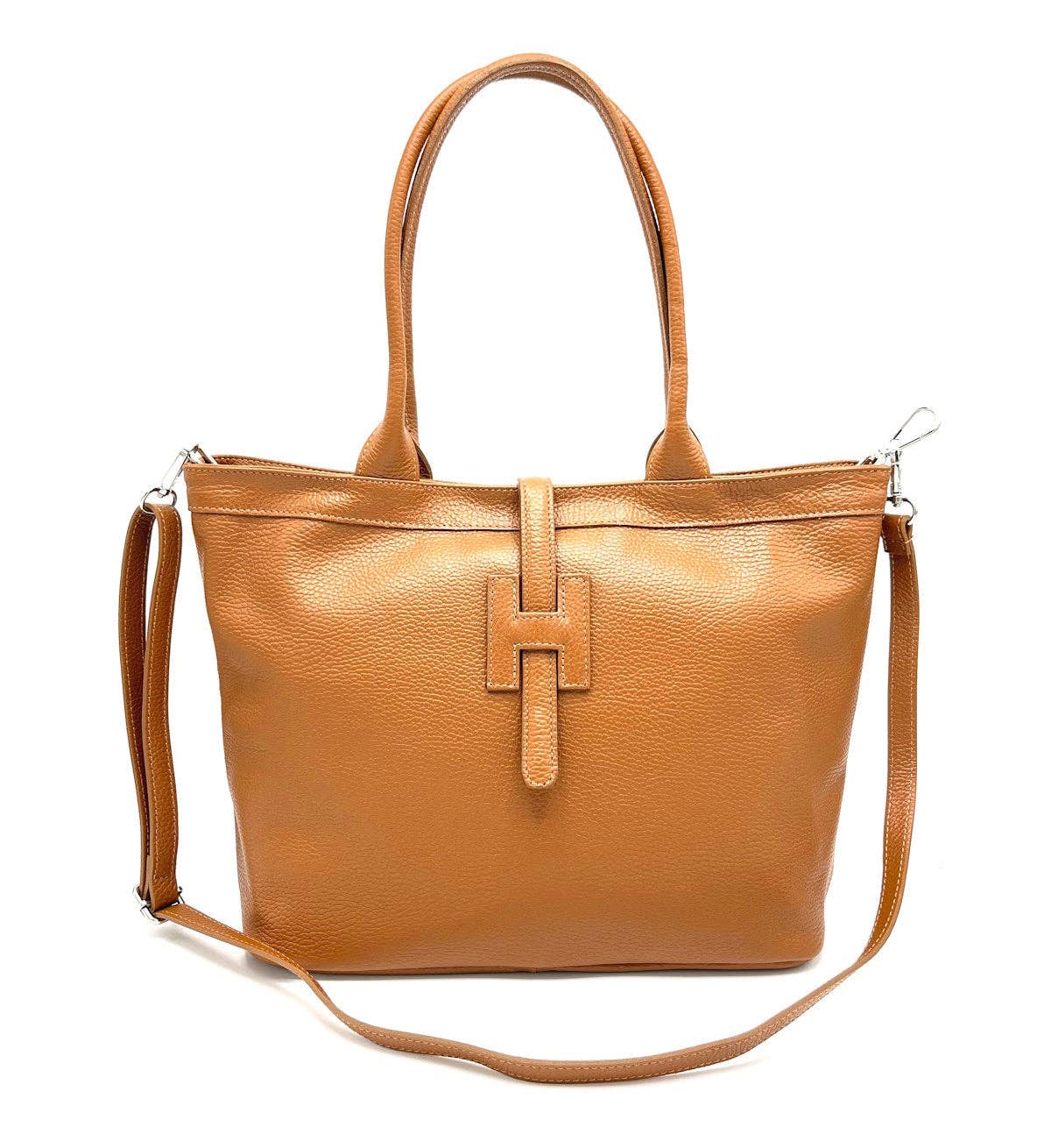 Genuine leather bag- Camel
