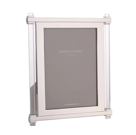 Acrylic & Silver Pillar 8x10 Frame